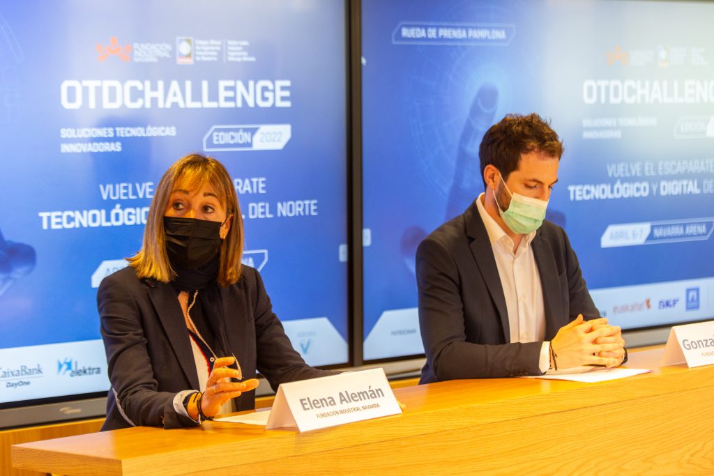 Elena Alemán y Gonzalo Franco en la rueda de presentación de OTD Challenge