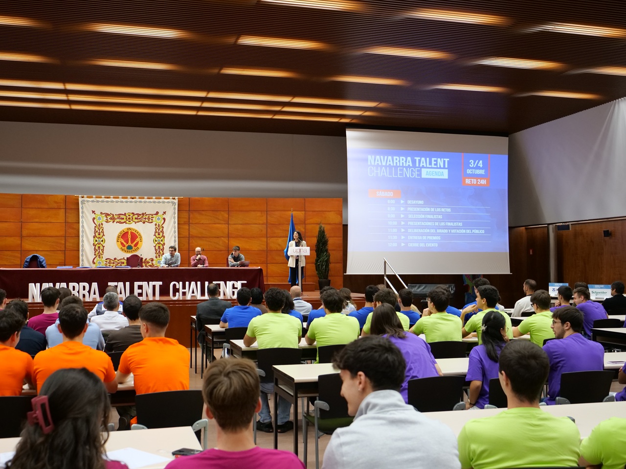 Imagen de la noticia Ocho empresas de la Fundación Industrial Navarra retan durante 24 horas a los ingenieros industriales del futuro